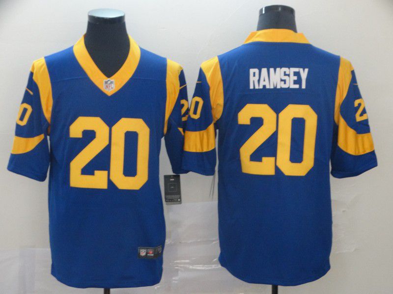 Men Los Angeles Rams #20 Ramsey Blue Nike Vapor Untouchable Limited Player NFL Jerseys